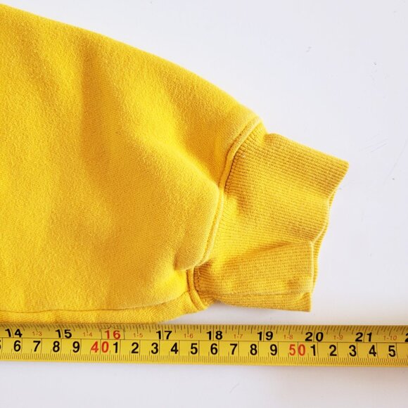 Aritzia TNA CozyAF Fleece Golden Yellow Cropped Hoodie Sweater - Size M - Picture 9 of 9